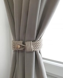 Lazos para Cortinas, Hechos a Mano..Decoración para Cortinas..Cuerda de Algodón Blanca..Accesorios para Ventanas - Product Image 2