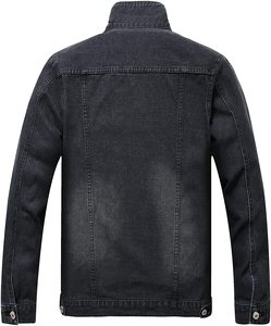 Veste en jean classique pour homme, boutonnée, pour un style décontracté et urbain - Product Image 3