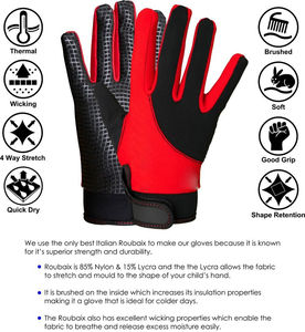 Gants de récepteur de Football américain professionnel Gants de rugby d'entraînement de paume super collants Gants de sport en cuir de qualité - Product Image 2
