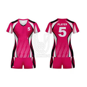 Derniers modèles de tenues de volley-ball pour femmes, vêtements de sport d'extérieur, légers, 100% polyester - Product Image 1