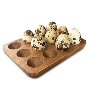 Bandeja para huevos de madera hecha a mano de diferentes tamaños y 2 neumáticos, diseño de tendencia, estante para huevos de forma personalizada del fabricante en la India - Product Image 2