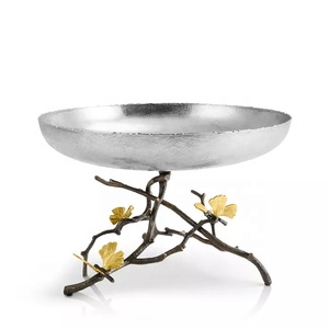 Cuencos de metal de alta demanda para servir, centro de mesa, hogar, boda, hoteles, restaurante, Base de rama decorativa múltiple de lujo - Product Image 5