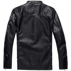 Vestes d'hiver décontractées pour hommes en cuir et toile respirantes, vertes, effet vieilli, à prix ajustable, haute qualité - Product Image 2