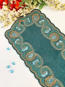 MS Handicraft Luxury <b>Beaded</b> Table <b>Placemat</b>-Handmade Non-Slip & Durable - Product Image 5