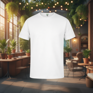 T-Shirt Unisex in Cotone Bianco Personalizzabile 49708_5858 per Merchandising e Promozioni - Product Image 3