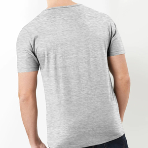 T-shirt de sérigraphie avec logo T-shirts grande taille pour hommes avec logo personnalisé T-shirt en coton uni - Product Image 3