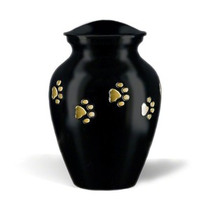 2025 Classic Style Pet and Human <b>Ashes</b> Urns Black Color Latest Design Good Quality Memorial <b>Keepsake</b> Cremation Urns Handmade - Product Image 1