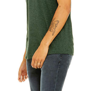 Heather Forest Unisex CVC T-Shirt - 52% Airlume Coton 48% Polyester, Manches Courtes, 4.2 oz - Product Image 5