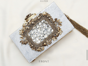 Boîte à bijoux d'embrayage en résine de nacre de haute qualité pour mariage ar prix de gros par artisanat de luxe - Product Image 5