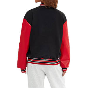 Vendeur 2026 Service OEM ODM Veste universitaire à manches longues pour femmes Veste de baseball courte pour femmes Uniformes universitaires pour l'hiver - Product Image 2