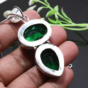 Chrome <b>Statement</b> <b>Necklace</b> in 925 Silver 22g Made in India - Product Image 2