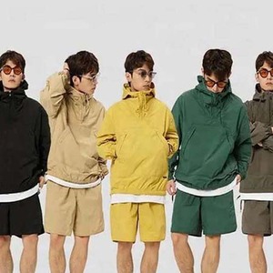 Ensemble short et coupe-vent d'été personnalisé pour homme, deux pièces, en polyester respirant et à séchage rapide, style urbain - Product Image 2