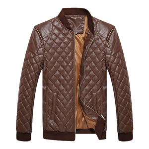 Chaqueta de cuero para hombre de Otoño Invierno 2025, chaqueta informal de moda con cuello levantado para motocicleta, abrigos de cuero PU ajustados de alta calidad para hombre - Product Image 1
