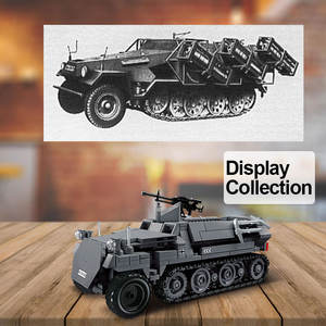 Sdkfz 251 Halftrack Armor Collector Ejército alemán Wurfrahmen 40 War Thunder Modelo Stuka Zu Fuss Juego de bloques de construcción - Product Image 5