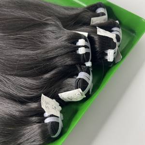 Qhair เวียดนามเนื้อนุ่มคุณภาพดีผมดิบเรียบเนียนและนุ่มสลวยสีดำเป็นมัดผ้าอัจฉริยะ - Product Image 5