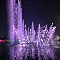 Fontaine musicale synchronisée pour parc aquatique, spectacle laser, étanche IP68, très demandée
