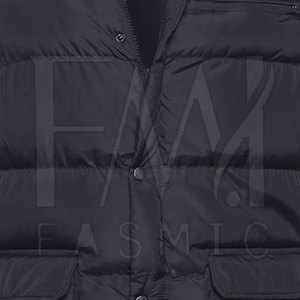 Gilet matelassé en toile chaud d'hiver le plus vendu, 100 % polyester, haute qualité, imperméable, séchage rapide, avec logo personnalisé pour homme - Product Image 6
