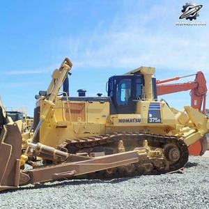 Bulldozer d'occasion Komatsu 375A, marque japonaise d'origine, grand bulldozer sur chenilles, lame de bulldozer, équipement lourd - Product Image 5