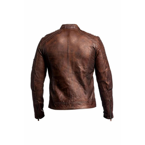 Nouveau design de veste de course de moto personnalisée pour hommes en cuir imperméable avec col à capuche et logo avant Service OEM - Product Image 3