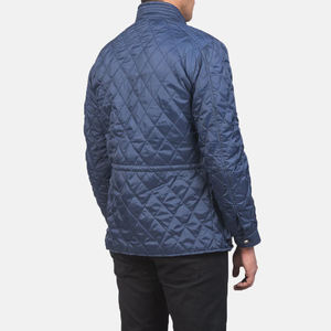 Chaqueta acolchada personalizada para hombre, Parka acolchada con cremallera completa de gran tamaño para invierno, cálida, informal, a la moda para exteriores, impermeable - Product Image 6