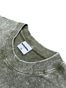 Tissu en coton 100% de haute qualité, teint uni, en gros, 220 grammes, lavé à l'acide, imprimé à l'écran, surdimensionné, respirant, logo frontal - Product Image 3