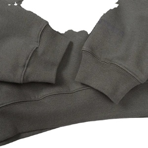 เสื้อฮู้ดดี้ผู้ชายแบรนด์คลาสสิก ผ้าฝ้ายฟลีซ 100% แห้งเร็ว สไตล์ลำลองสำหรับฤดูหนาว ดีไซน์เส้นคู่ แนวสตรีท ตัวอักษรสองแถว - Product Image 2