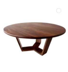 Mesa de Centro Redonda, Mesa Sólida para Sala de Estar, Muebles de Madera, Mesa para Hotel, Mesa de Lujo, Muebles Comerciales - Product Image 4