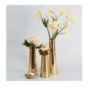 Fournisseur direct d'usine, vase à fleurs en aluminium de luxe fait à la main, design Art déco, finition antique, décoration d'intérieur, hall d'hôtel, prix d'exportation - Product Image 2