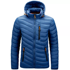 Ventes en gros de vestes d'hiver matelassées pour hommes, mode 2022, vestes chaudes imperméables en duvet pour hommes avec fibres recyclées, doudoune pour hommes - Product Image 2