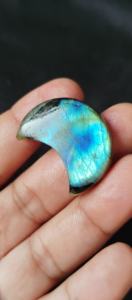 Cabujón de Labradorita Natural, Piedra Iridiscente Verde Azul, Tamaños Mixtos de 5-8mm, UDGEMS Modelo 299 para Joyería Directa - Product Image 5