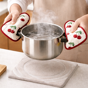 Más Vendido: Salvamanteles 100% Algodón, Resistente al Calor, Posavasos Estampado, Herramienta para Cocinar y Hornear, Fabricante Directo - Product Image 4