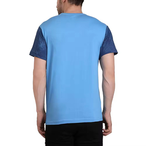 เสื้อยืดพิมพ์ซับลิเมชันคุณภาพสูงผ้าโพลีเอสเตอร์100% ลายพื้นเสื้อผ้าใส่ในฤดูร้อนน้ำหนักเบาระบายอากาศได้ดีเป็นมิตรกับสิ่งแวดล้อม - Product Image 5