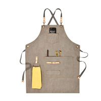 Toile multicolore café peinture tablier art salopette imperméable écriture