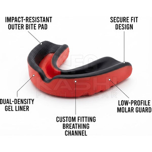Total Fit <b>Sports</b> Safety Gear <b>Mouth</b> <b>Guard</b> with EVA Material Non-Slip & Anti-Teeth Grinding for Boxing-Comfortable Unisex Fit - Product Image 6