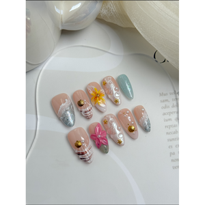 Uñas Postizas Island Glow, Añade una Belleza Luminosa a tus Dedos - Product Image 2