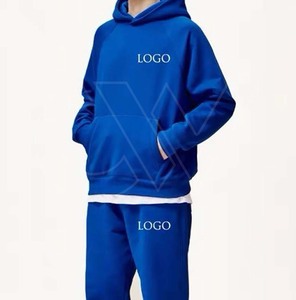 Vêtements pour hommes Ensemble 2 pièces tendance Streetwear Survêtement de jogging Ensemble pantalon de survêtement et sweat à capuche à manches longues personnalisé grande taille - Product Image 2