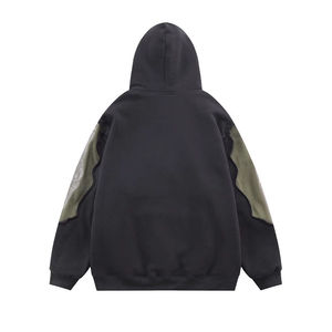 Wholesale Unisex Stylish 100% Cotton Slim Fit Eco-Friendly Fleece Hooded Jacket <b>Trendy</b> <b>Hoodie</b> for Winter - Product Image 3