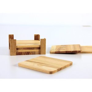 Posavasos de madera redondo liso de tendencia, producto de gran oferta de la mejor calidad, alfombrillas y almohadillas de madera de nuevo diseño para bebidas - Product Image 3