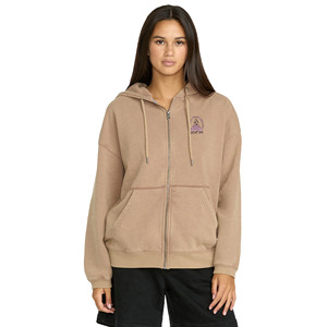 Sweat à capuche en molleton de coton lourd surdimensionné décontracté de haute qualité pour femmes - Product Image 1