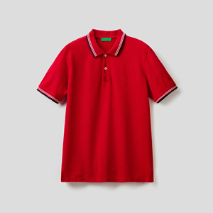 เสื้อโปโลแขนสั้นสำหรับผู้ชายเสื้อโปโลผ้าเจอร์ซีย์พิมพ์ลายโลโก้ลำลองดีไซน์แบบกำหนดเอง - Product Image 5