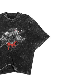 NOUVEAU T-shirt Anime One Piece Graphique Vintage en Coton, Coupe Ample, Streetwear, Effet Délavé pour Hommes - Product Image 3