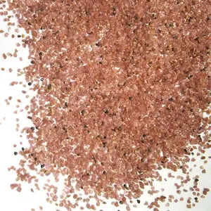 Metallic Material 80# Mesh Mineral 20 40 Grit Red Natural Color Garnet Sand For Aquarium