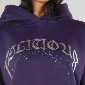 เสื้อฮู้ดผ้าฝุ่นแอซิดพร้อมโลโก้ออกแบบได้ตามต้องการ - Product Image 4