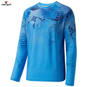 เสื้อตกปลาแขนยาวระบายอากาศแห้งเร็วดีไซน์ใหม่ออกแบบตามต้องการน้ำหนักเบาป้องกันแสงแดด - Product Image 2