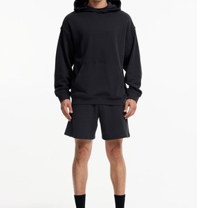 Acheter professionnel nouveau style léger hiver chaud surdimensionné hommes couleur unie sweats à capuche et sweatshirts pour hommes - Product Image 1