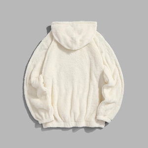 Custom Cute Hoodie Bear Fluffy Sudadera con capucha de terciopelo Hoddie Teddy Chenille cepillo de dientes bordado Sudadera con capucha de alta calidad - Product Image 4