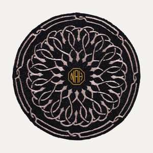 แผ่นรองจานลูกปัดแบบปักลายทรงกลมสำหรับตกแต่งงานอีเว้นท์โต๊ะรับประทานอาหาร - Product Image 6