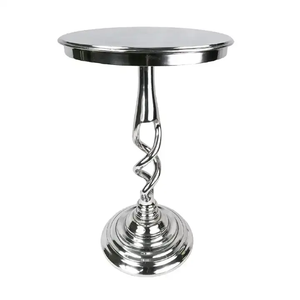Exclusive Variety of Metal Table Handmade Wholesale Side Table Nickel Plated in Sculpture <b>Stand</b> for Decor Usage Creative Design - Product Image 3