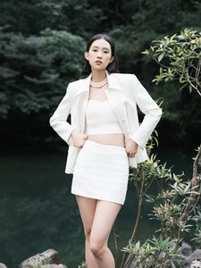 Factory Price Women'S <b>Jackets</b> Good Quality Custom Packing Vera Shirt <b>Jacket</b> Lustrous Twist Blend Whiteant Vietnam Wholesaler - Product Image 2