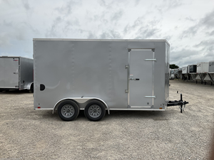 2026 Cross 7x14 Enclosed Cargo <b>Trailer</b> Tandem Axle Utility <b>Trailer</b> 84" Interior Height V-Nose Ramp Door Cargo Hauler <b>Trailer</b> - Product Image 2